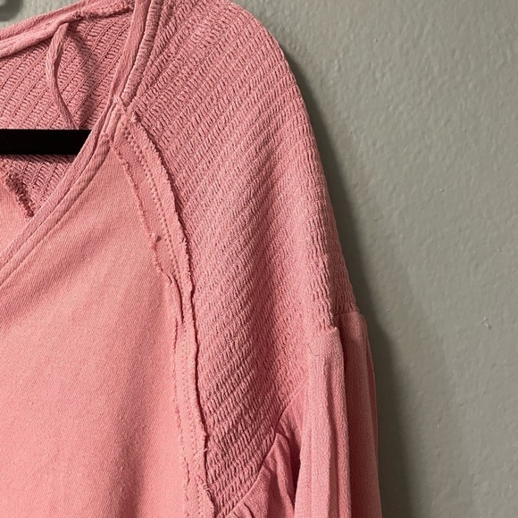 NWT Free People Kathy Tee in Blush. Size Large - Picture 9 of 10